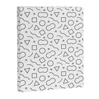 Fun geometric doodle shape art pattern Canvas Print Gallery Image 8