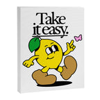 Funny lemon cartoon mascot character  Canvas Print Gallery Image 6