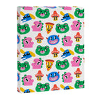 Funny retro cartoon character mascot pattern Canvas Print Gallery Image 8