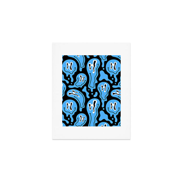 Funny smiling face pattern Art Print Gallery Image 1