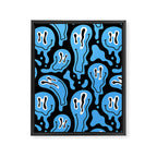 Funny smiling face pattern Framed Canvas Print Gallery Image 8