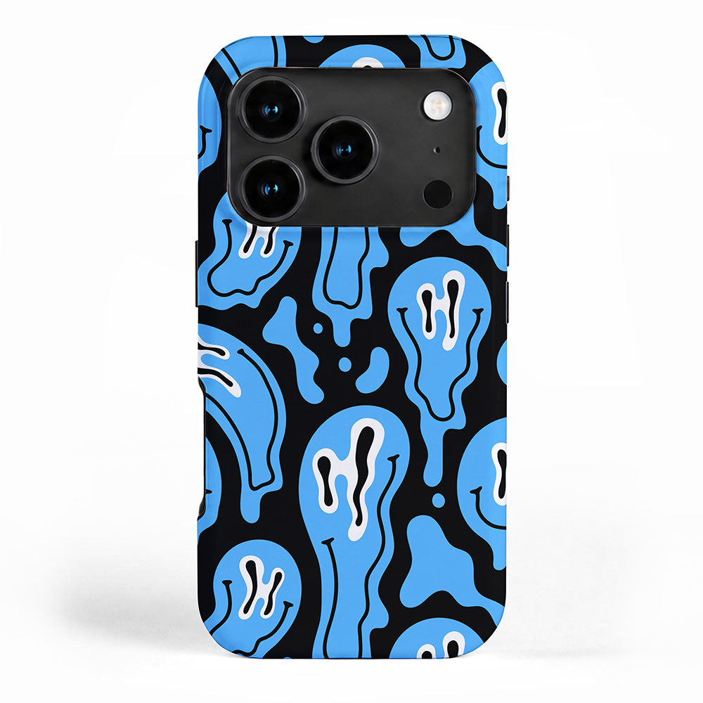 Funny smiling face pattern iPhone Case Gallery Image 1