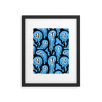 Funny smiling face pattern Framed Art Print Gallery Image 6