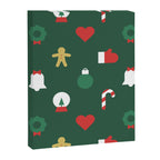Geometric christmas decoration pattern Canvas Print Gallery Image 8