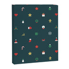 Geometric christmas decoration pattern Canvas Print Gallery Image 8