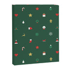 Geometric christmas decoration pattern Canvas Print Gallery Image 8