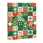 Geometric christmas holiday mosaic pattern Canvas Print Gallery Image 8