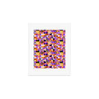 Geometric halloween mosaic pattern Art Print Gallery Image 1
