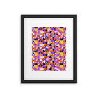 Geometric halloween mosaic pattern Framed Art Print Gallery Image 6