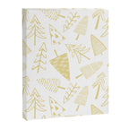 Goldd christmas pine tree doodle pattern Canvas Print Gallery Image 8