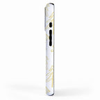 Goldd christmas pine tree doodle pattern iPhone Case Gallery Image 2
