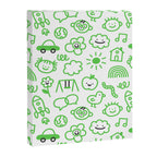 Green eco friendly children doodle pattern Canvas Print Gallery Image 8