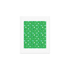 Green eco friendly house city pattern Art Print Gallery Image 1