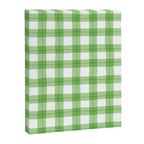 Green geometric plaid gingham pattern Canvas Print Gallery Image 8