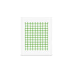 Green geometric plaid gingham pattern Art Print Gallery Image 1