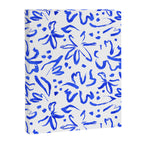 Hand drawn blue flower art pattern Canvas Print Gallery Image 8