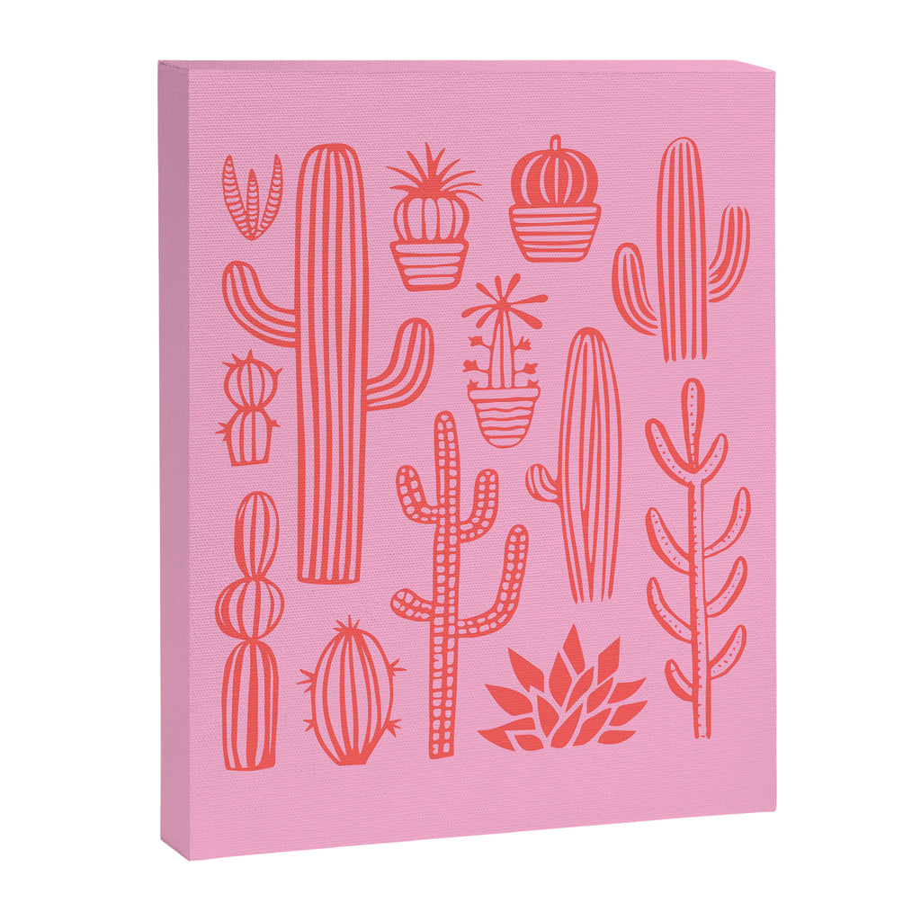Hand drawn cactus plant art Canvas Print Gallery Image 6
