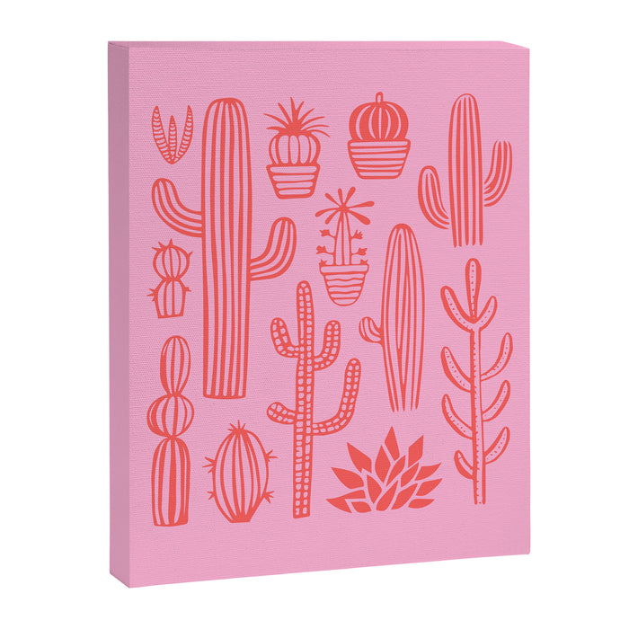 Hand drawn cactus plant art Canvas Print Gallery Image 1