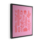 Hand drawn cactus plant art Framed Canvas Print Gallery Image 2
