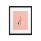Hand drawn cactus plant art Framed Art Print Gallery Image 6