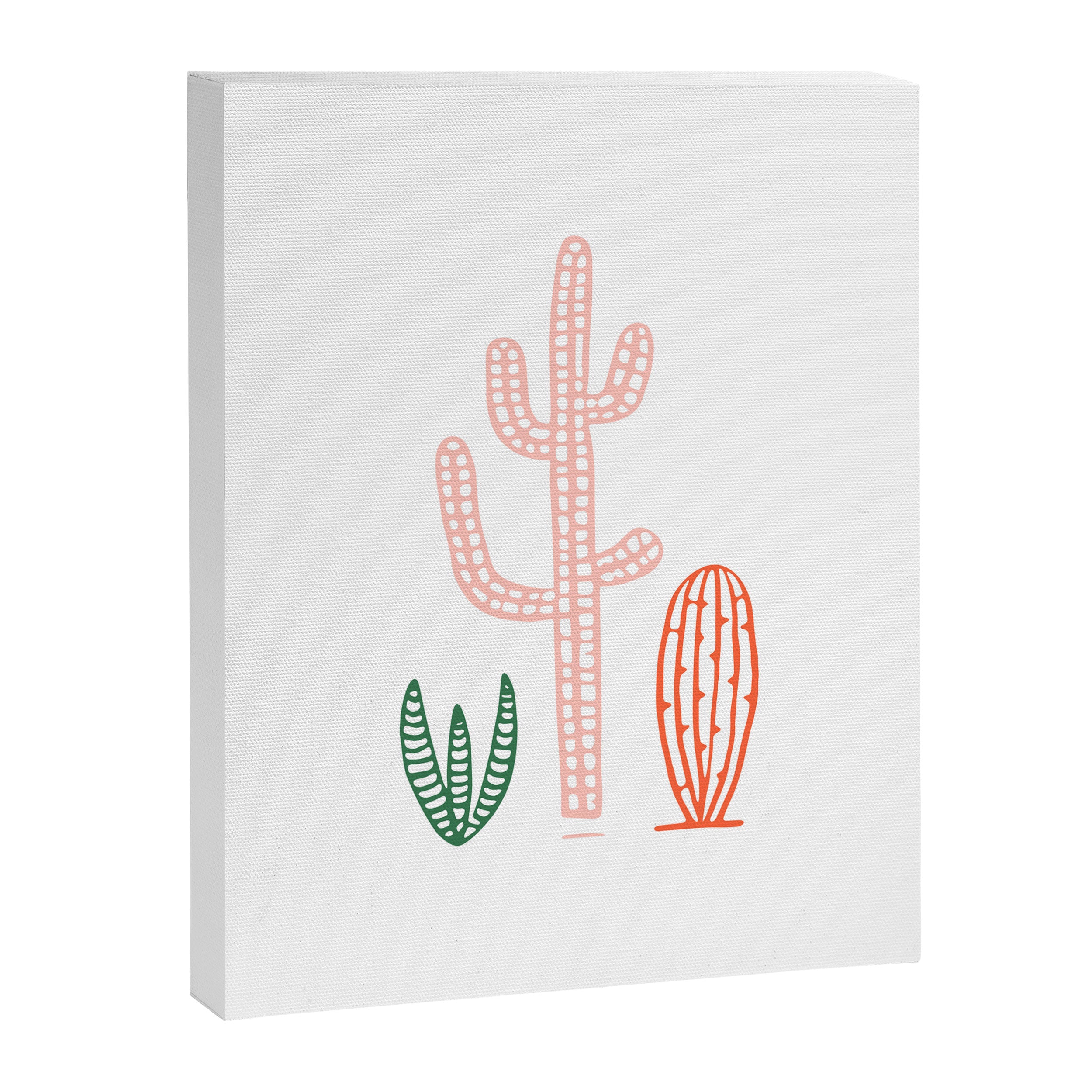 Hand drawn cactus plant art Canvas Print Gallery Image 8