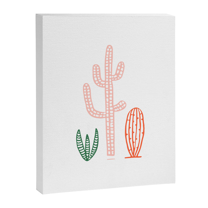Hand drawn cactus plant art Canvas Print Gallery Image 1