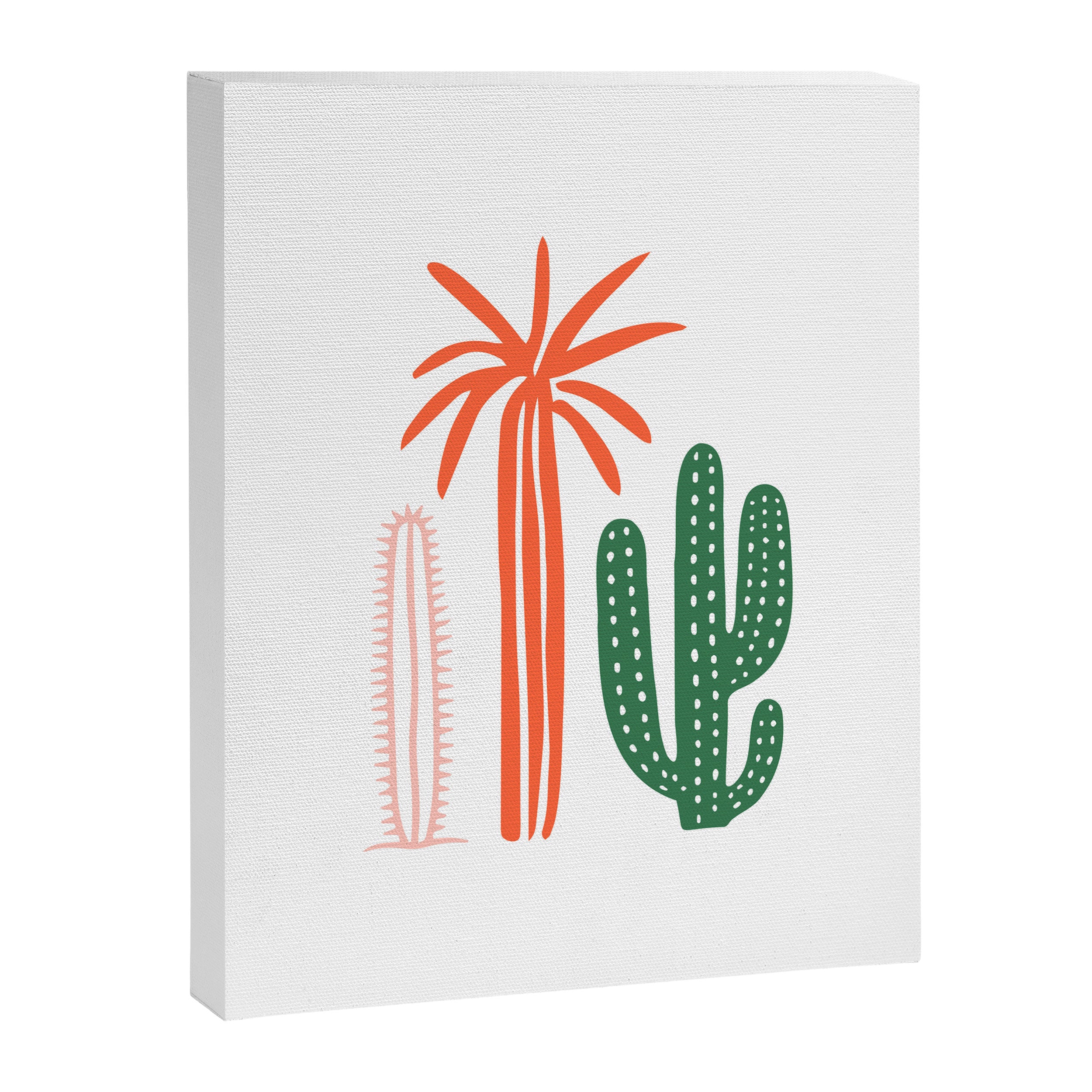 Hand drawn cactus plant art Canvas Print Gallery Image 8