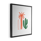 Hand drawn cactus plant art Framed Canvas Print Gallery Image 2