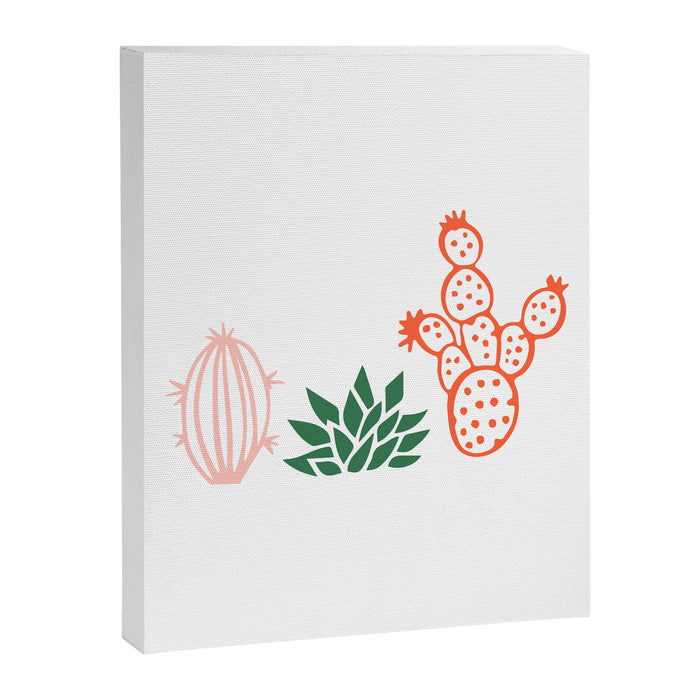 Hand drawn cactus plant art Canvas Print Gallery Image 1