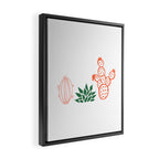 Hand drawn cactus plant art Framed Canvas Print Gallery Image 2
