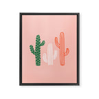 Hand drawn cactus plant art Framed Canvas Print Gallery Image 8