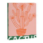 Hand drawn cactus plant doodle art Canvas Print Gallery Image 6