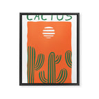 Hand drawn cactus plant doodle art Framed Canvas Print Gallery Image 6
