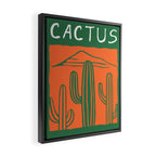 Hand drawn cactus plant doodle art Framed Canvas Print Gallery Image 2