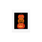 Happy halloween pumpkin jack o lantern art Art Print Gallery Image 1