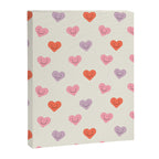 Happy love heart face doodle pattern Canvas Print Gallery Image 8