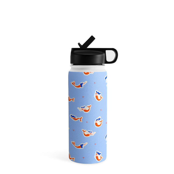 Mermaid women art pattern Water Bottle Gallery Image 1