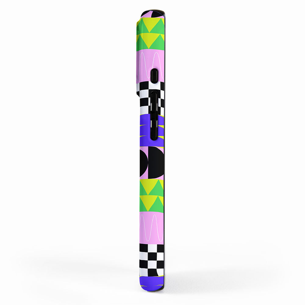Modern geometric mosaic pattern art iPhone Case Gallery Image 2