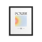 Modern soft blur gradient typography art Framed Art Print Gallery Image 5