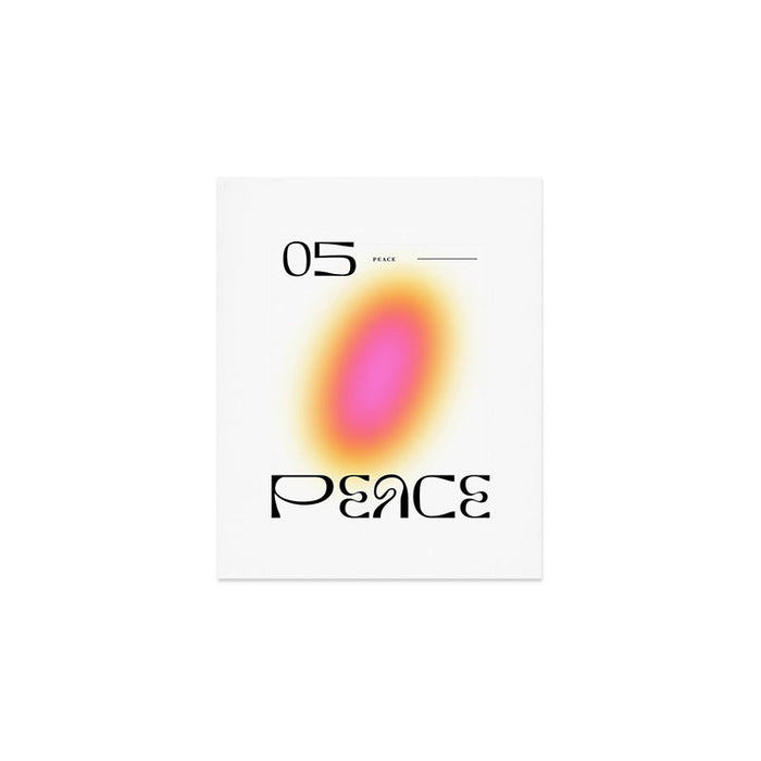 Modern soft blur gradient typography art Art Print Gallery Image 1