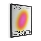Modern soft blur gradient typography art Framed Canvas Print Gallery Image 2