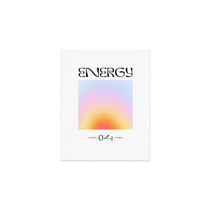 Modern soft blur gradient typography art Art Print Gallery Image 1
