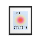 Modern soft blur gradient typography art Framed Art Print Gallery Image 5