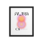 Modern soft blur gradient typography art Framed Art Print Gallery Image 5
