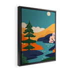 Nature forest mountain landscape art Framed Canvas Print Gallery Image 2