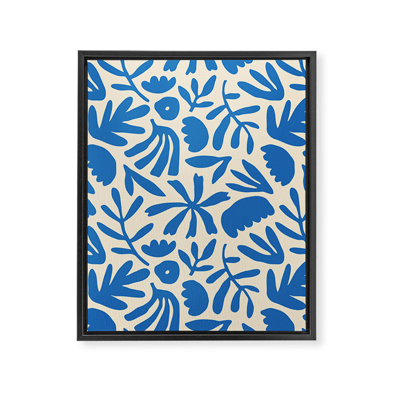 Organic nature flower shape art pattern Framed Canvas Print Gallery Image 8