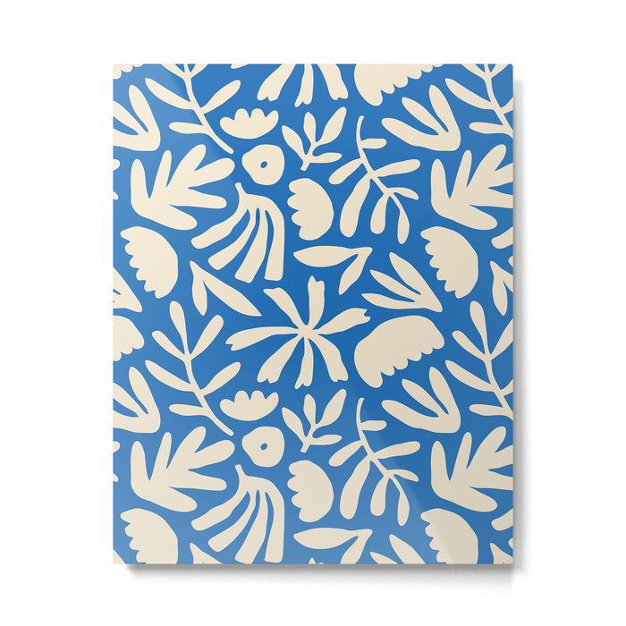 Organic nature flower shape art pattern Metal Print Gallery Image 1