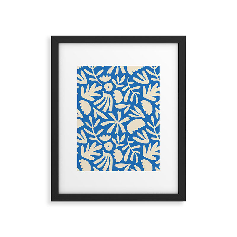 Organic nature flower shape art pattern Framed Art Print Gallery Image 6