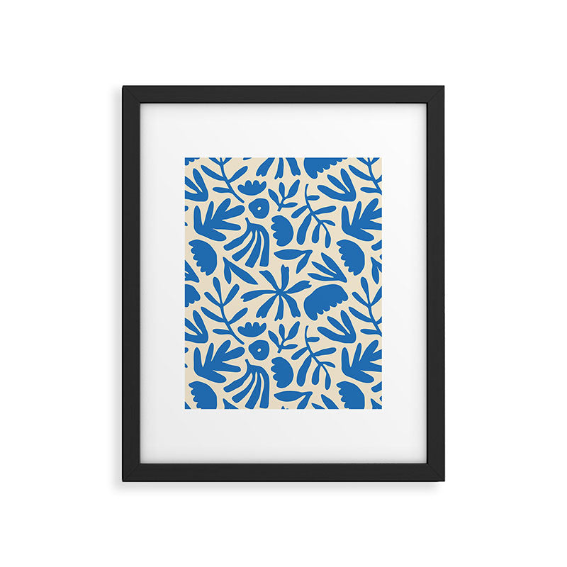 Organic nature flower shape art pattern Framed Art Print Gallery Image 6