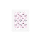 Pink love heart candy checkered pattern Art Print Gallery Image 1